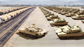 US Insane Logistic Operation to Move Billion $ Worth of Powerful M1 Abrams