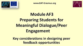 AF3-3 - Designing Peer Feedback