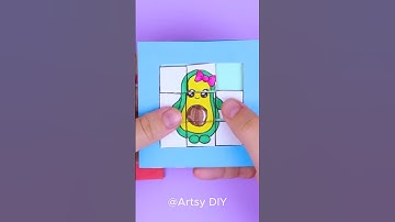 How to make a sliding puzzle craft in less than 2 minutes #shorts