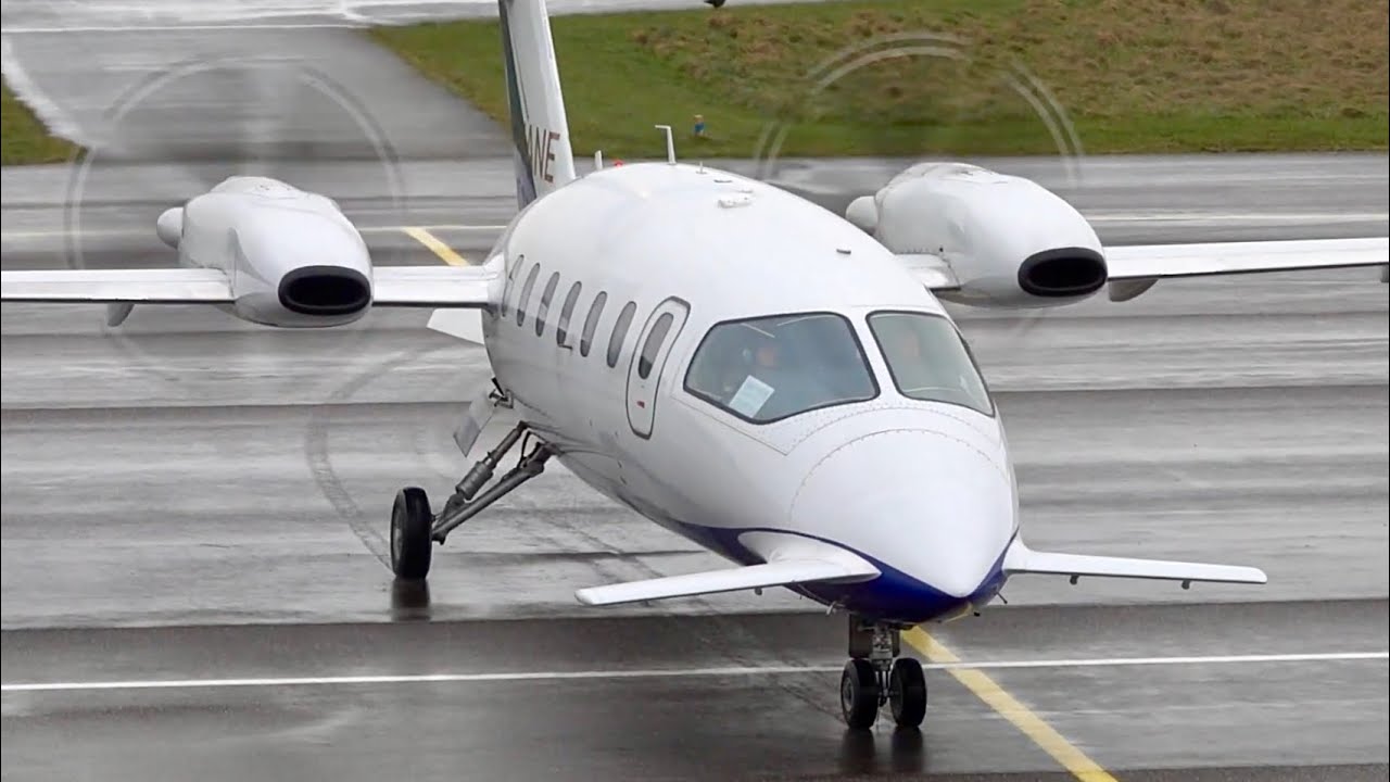 Unique Design | Piaggio P180 Avanti II | Landing at Nancy #innovation #engineering #sky