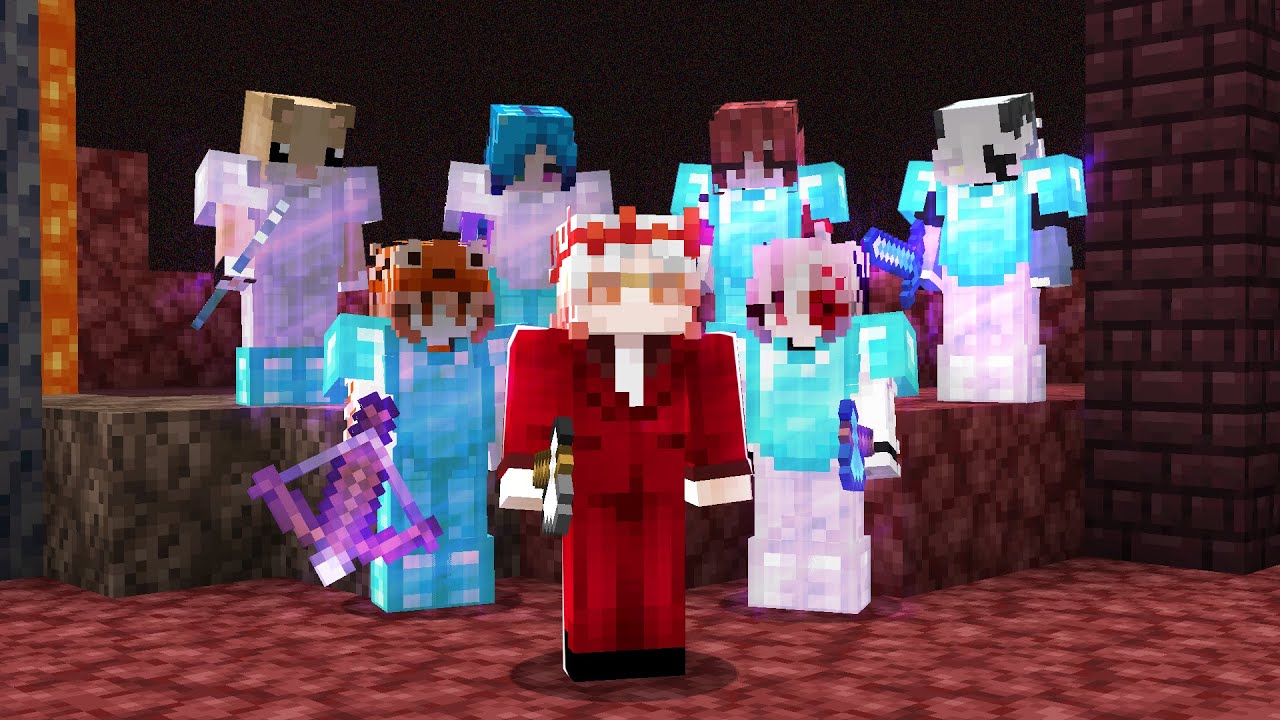 Майнкрафт Спидранер против 6 Девушек - Рематч