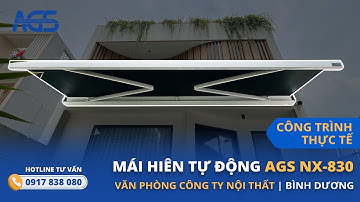 Lắp đặt mái hiên tự động AGS NX-830 tại Bình Dương | Hotline: 0917 838 080