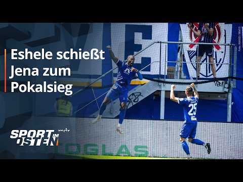 Eshele fires Carl Zeiss Jena to state cup victory against Meuselwitz | MDR