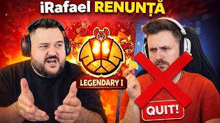 iRafael RENUNTĂ să se DISTREZE în LEGENDAR și MASTER..
