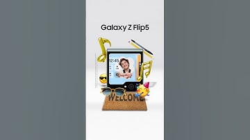 Galaxy Z Flip5: Flex Window - See your widgets at a glance | Samsung