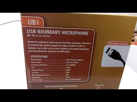 Samson UB1 Boundary Microphone unboxing