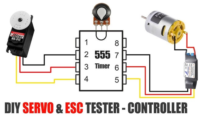 Servo Motor Control Using 555 Timer IC Tutorial:67, 49% OFF