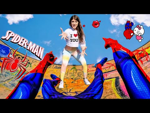 TOP 3 Spider-Man VS Beautiful Fitness Girls| Spider-Man in Real Life ParkourPOV