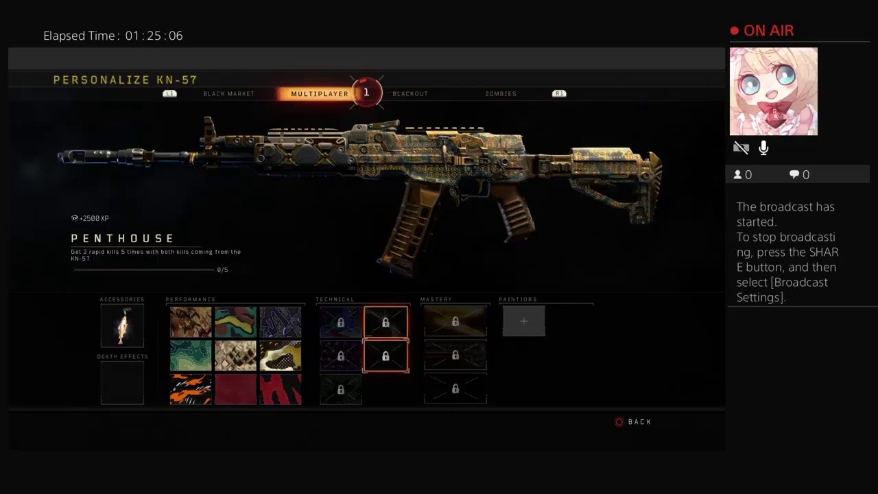 Get the gold camo for the kn-57