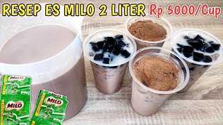 VIRAL DRINK FROM MILO! ICE MILO RECIPE 2 LITER | IDEAS FOR SELLING DRINKS IN THE MONTH OF FASTING