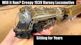 Will it Run? Creepy 1939 Varney HO Steam Locomotive  Sitting for Decades