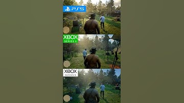 PS5 VS Xbox Series X VS Xbox Series S en RDR 2🏜️ #rdr2 #ps5 #xboxseriess