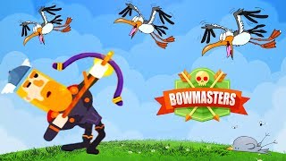 Bowmasters BIRD HUNTING Crazy cartoon game BATTLE CARTOON HEROES