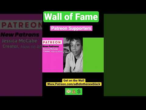 Induction into the Wall of Fame: This week's new members, supporters and advocates of ADHD are the New BLACK. #patreon thumbnail