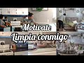 Motivate limpia conmigo🏡|Motivacion limpieza de sala y cocina✅|Motivate|colaboracion Andrea salas.