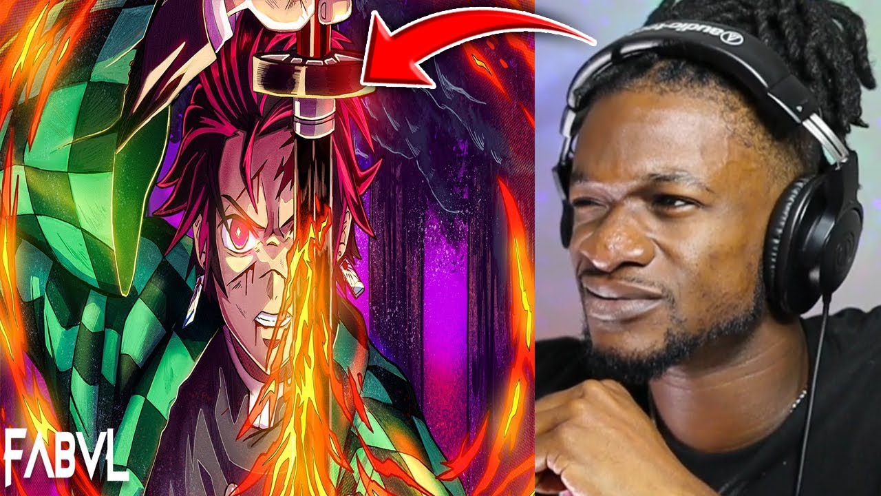 Tanjiro Rap   Hurricane  FabvL ft Sinewave Fox Demon Slayer REACTION