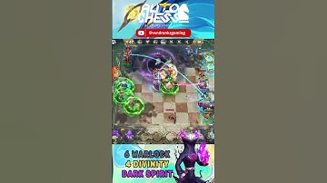 6 WARLOCK 4 DIVINITY DARK SPIRIT #autochess #dota2autochess #teamfighttactics #magicchess #shorts