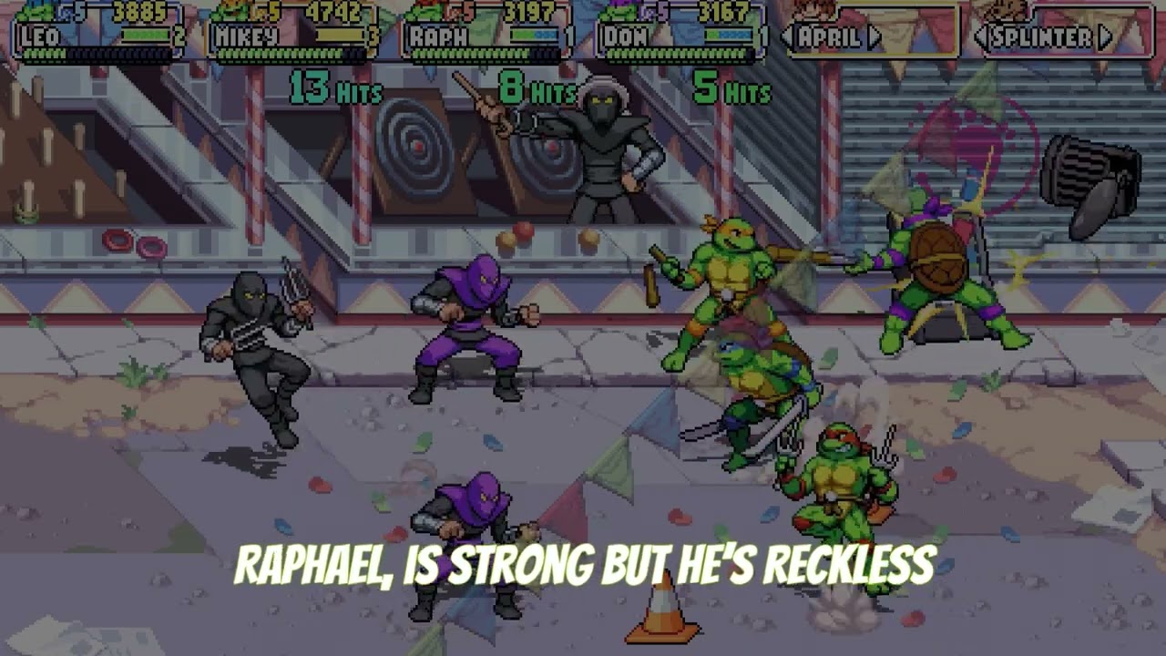 TMNT: Shredder's Revenge OST [Gameplay & Lyrics] | Tee Lopes, Mega Ran - It's a Pizza Party!