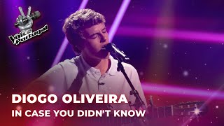 Diogo Oliveira - "In Case You Didn't Know" | Provas Cegas | The Voice Portugal 2023