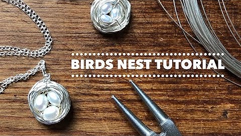 Learn Jewellery Making - make a birds nest necklace with pearls