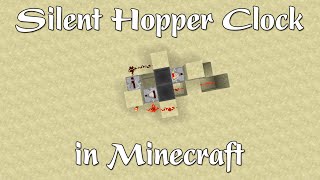 Minecraft: Silent Hopper Clock
