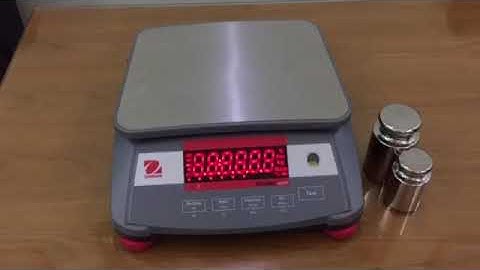 Hướng dẫn hiệu chuẩn cân Ohaus R21pe