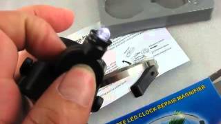 Illuminated 15X Magnifier Led Eye Loupe For Repairing Clocks Watches Gems 300180