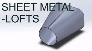 E25 SolidWorks 2012 - Sheet Metal Loft Profile