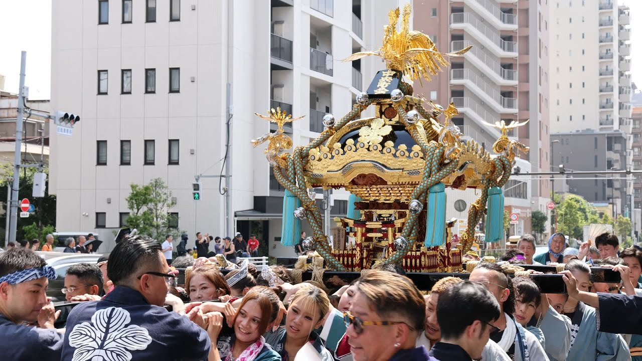 2025/08/24 令和7年 日暮里諏方神社 例大祭 日暮里地区連合渡御 (旧渡辺町ファミリーマート前)