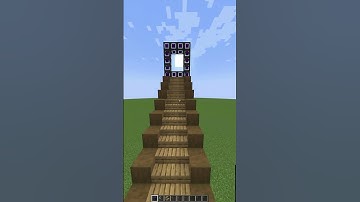 How To Build An Infinite Staircase In Non-Euclidian Minecraft..👀#shorts #minecraft