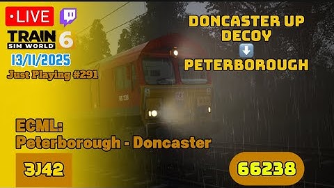 Doncaster Up Decoy - Peterborough | 3J42 | ECML: Peterborough - Doncaster | DB 66238 | 13/11/2025
