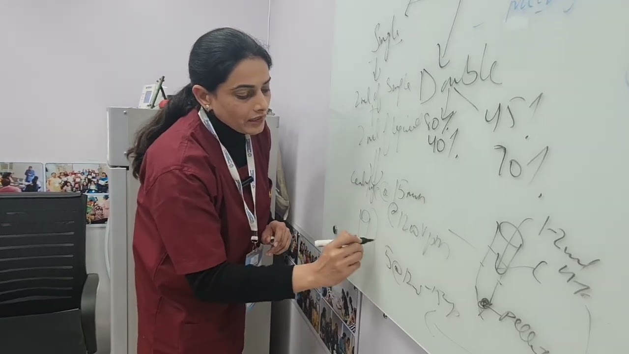 HO-113 - Dr. Kamalpreet Kaur from Amritsar is teaching us about Sperm washing techniques