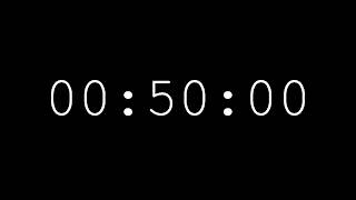 50 Minute Timer (4K) – Silent Countdown with Alarm
