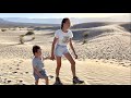 We are in a hottest place in US | Karolina Protsenko and her brother are walking on the sand dunes