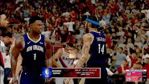 ZION was angry!!! shoves INGRAM and POWELL | INGRAM not passing wide open ZION | 1080p60