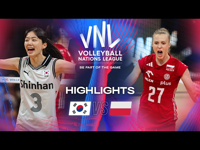 🇰🇷 KOR vs. 🇵🇱 POL - Highlights | Week 2 | Women's VNL 2024 class=