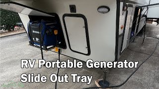 RV Portable Generator Slide Out Tray