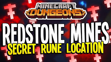 Redstone Mines: SECRET RUNE LOCATION! Minecraft Dungeons