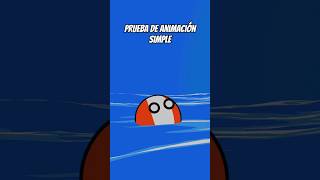 Pequeña prueba de animación 🤑 #countryballs #animación #prueba #blender