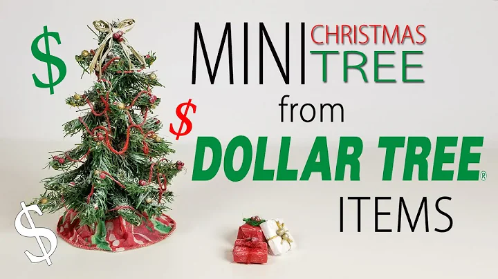 Making a Miniature Dollhouse Christmas Tree from Dollar Store Items