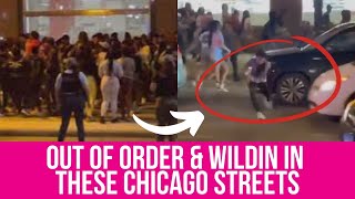 Hundreds of teenagers flood into downtown Chicago, smashing car windows & Wal-Mart closed 4 stores