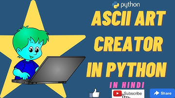 ASCII ART CREATOR PYTHON IN HINDI #python #pythonforbeginners  #pythonprogramming #pythonhindi