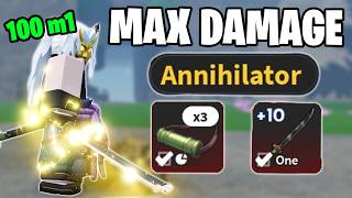 How To Get REAL MAX DAMAGE 100m1 ( No Clan ) Project Slayers 2