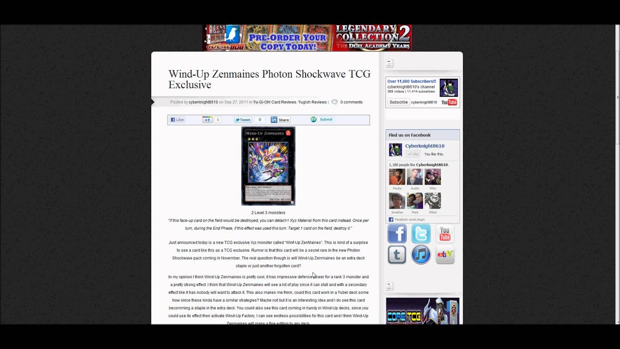 Yugioh WindUp Zenmaines Review TCG Exclusive YouTube