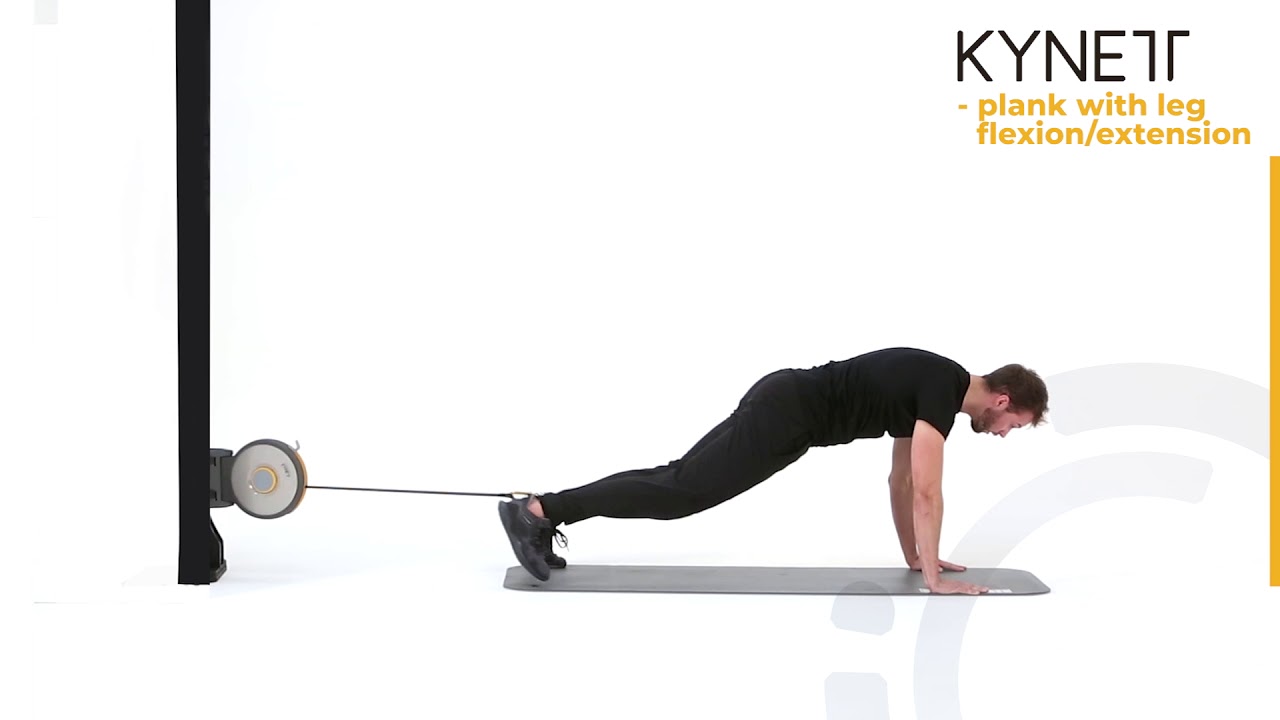 One Flywheel Plank with leg flexion / extension YouTube