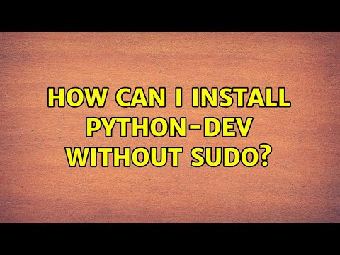 python dev install python dev install