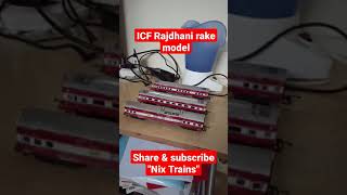 HO scale ICF Rajdhani rake model