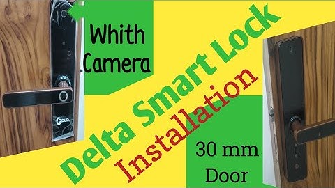 Delta ka camera wala smart Lock kaise lagaye || delta k1 pro smart Lock installation video ||