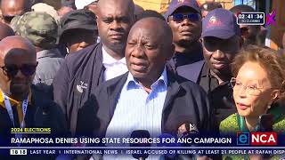 Ramaphosa denies using state resources for ANC campaign