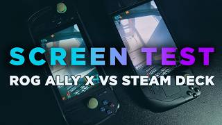 Steam Deck OLED vs. ROG Ally X: Side-by-Side Quick Screen Comparison! (OLED vs. IPS)